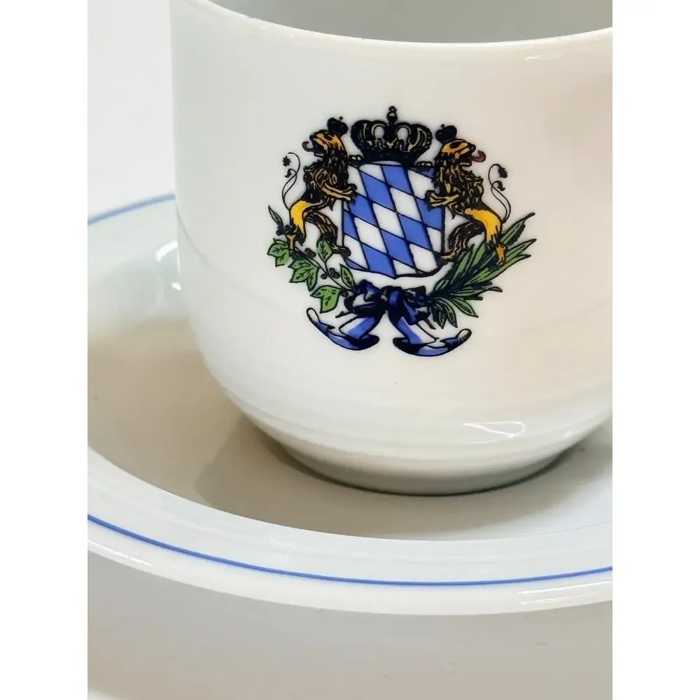 BBB Porcelain Bavarian Coat of Arms Cup and Saucer Excellent Condition